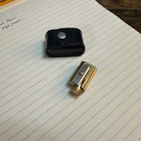 Dux Adjustable Brass Pencil Sharpener with Leather Case (3 Settings)
