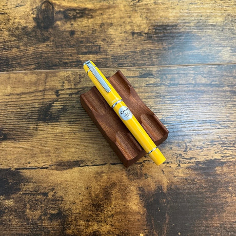 Pilot Prera Honey Yellow Fountain Pen on Pen Stand