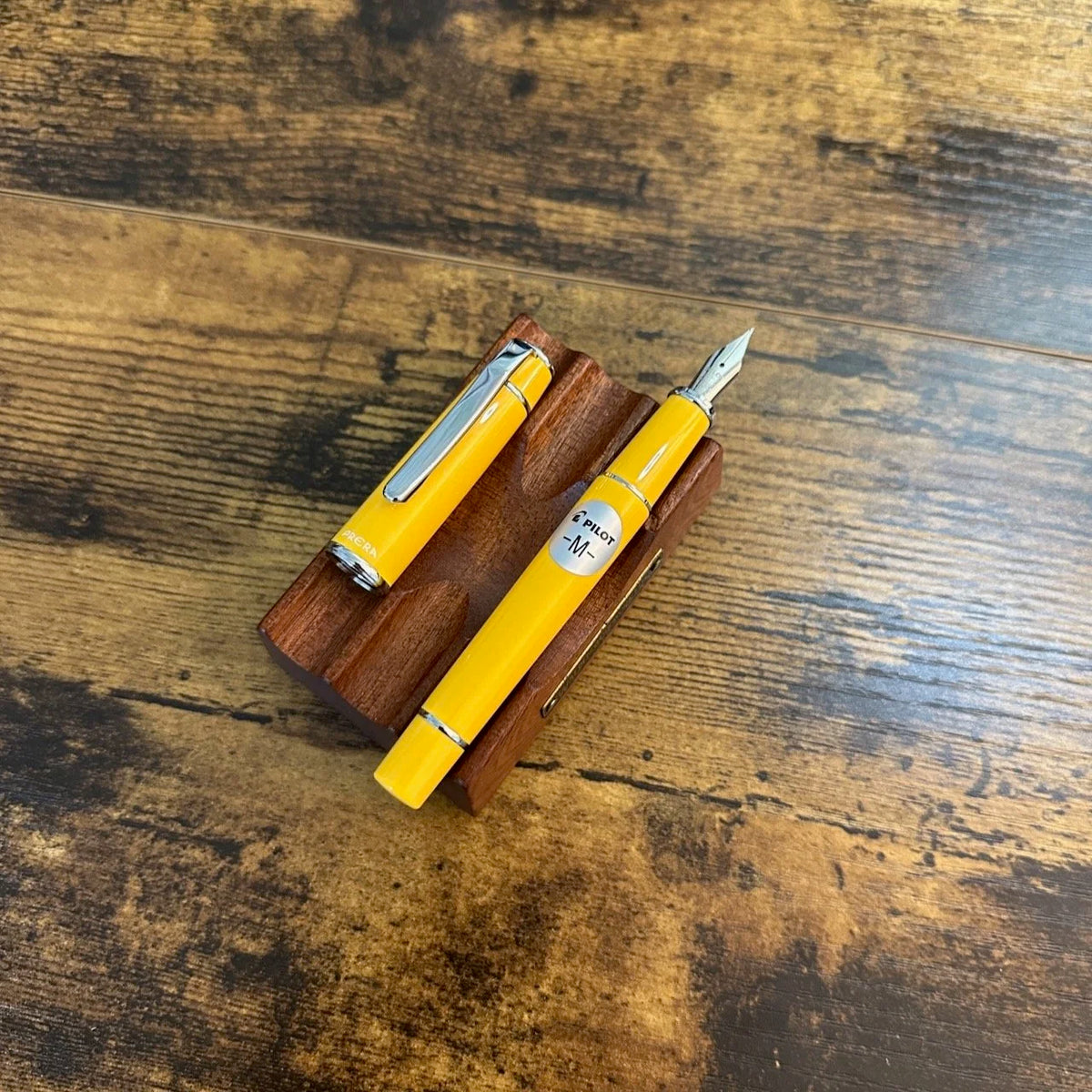 Pilot Prera Fountain Pen Honey Yellow Uncapped