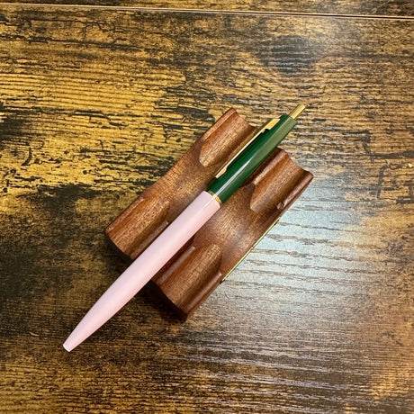 Anterique .5mm Ballpoint Pen Baby Pink + Forest Green