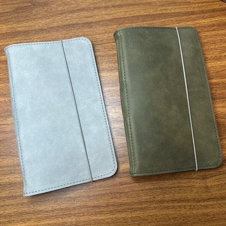 Roterfaden TGS_25 Special Edition A5 Slim in Grey and Green Leathers