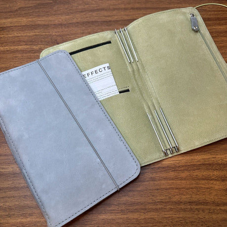Roterfaden TGS_25 Special Edition A5 Slim Grey with Green Suede Interior