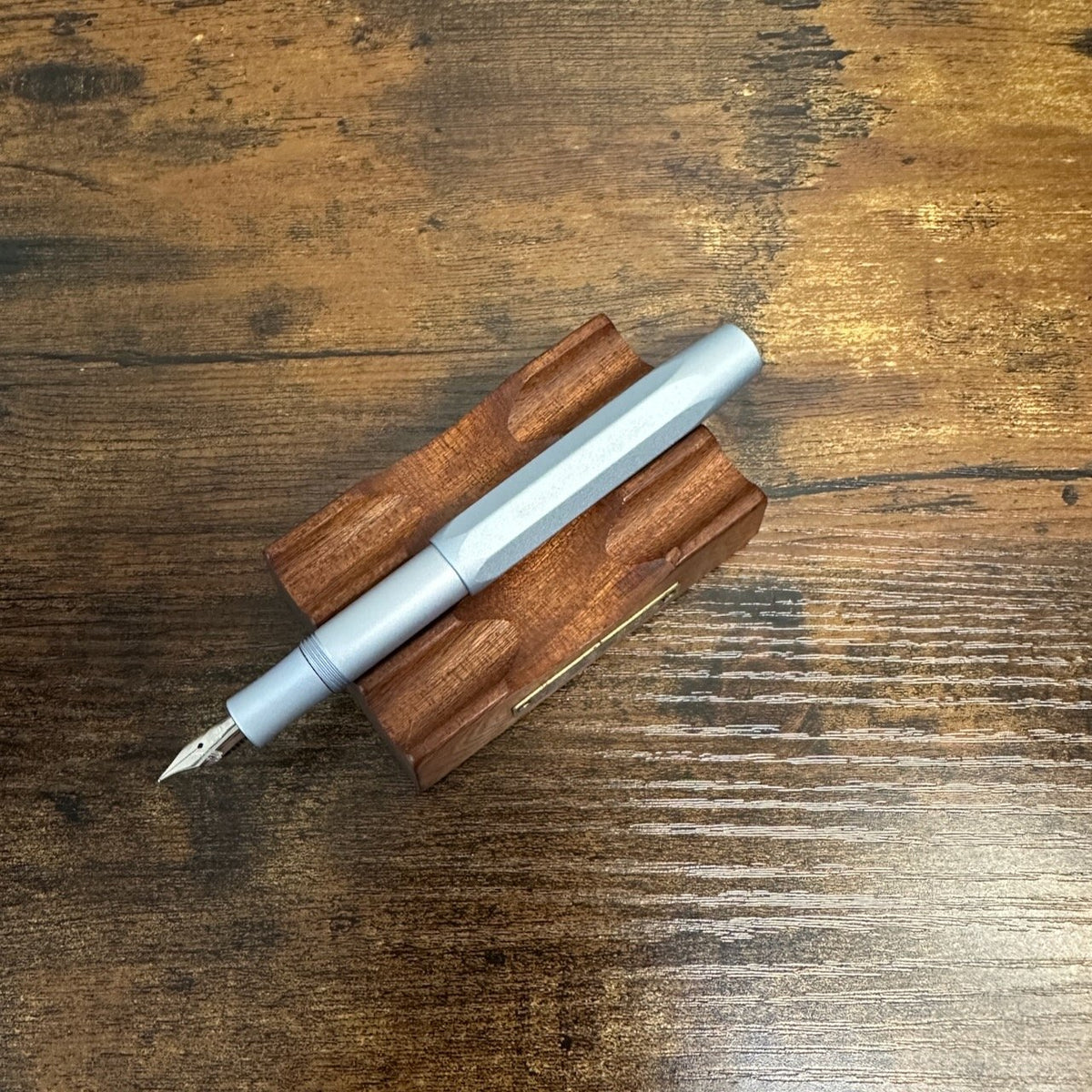 Kaweco AL-Sport Fountain Pen Ice Blue Posted