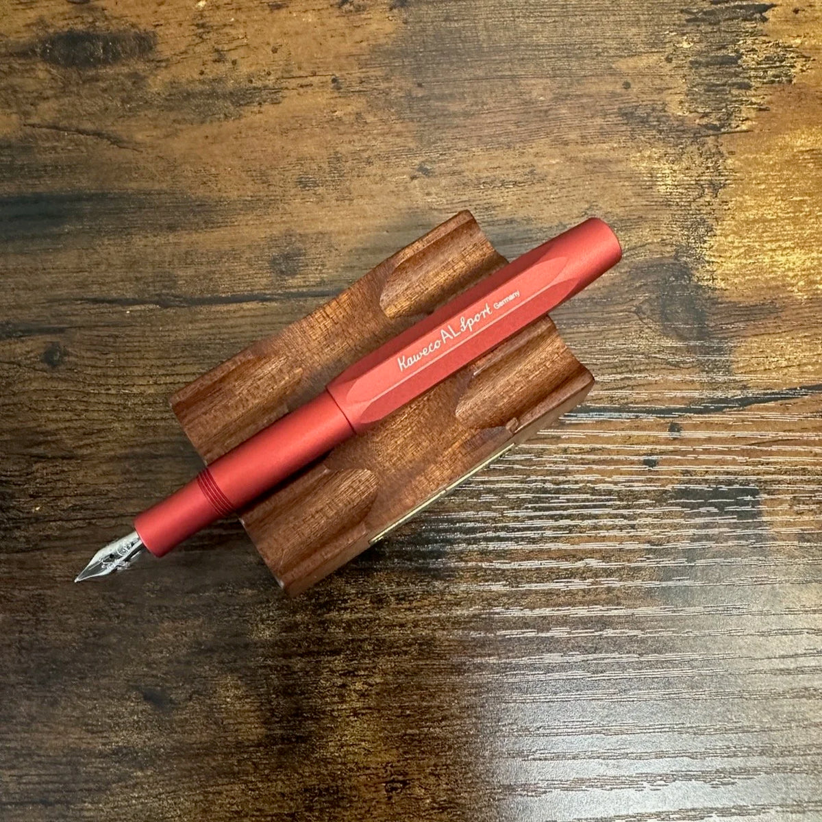 Kaweco AL-Sport Fountain Pen Red Posted