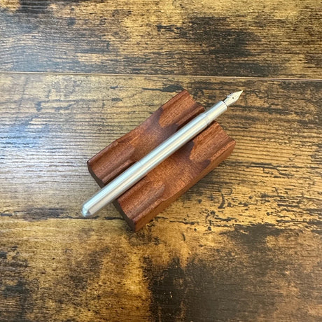 Kaweco Liliput Metal Fountain Pen Silver Posted