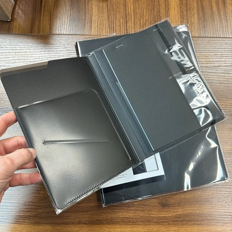 Maruman Mnemosyne Notepad Holder with Folder & Five Pockets