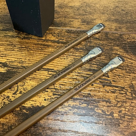 Blackwing Volume 21 Woodworking Pencil Barrels on Table