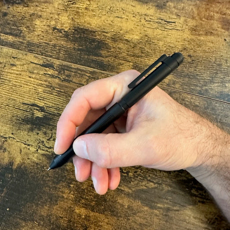 Craft Design Technology Zebra Sharbo Multi Pens in-hand