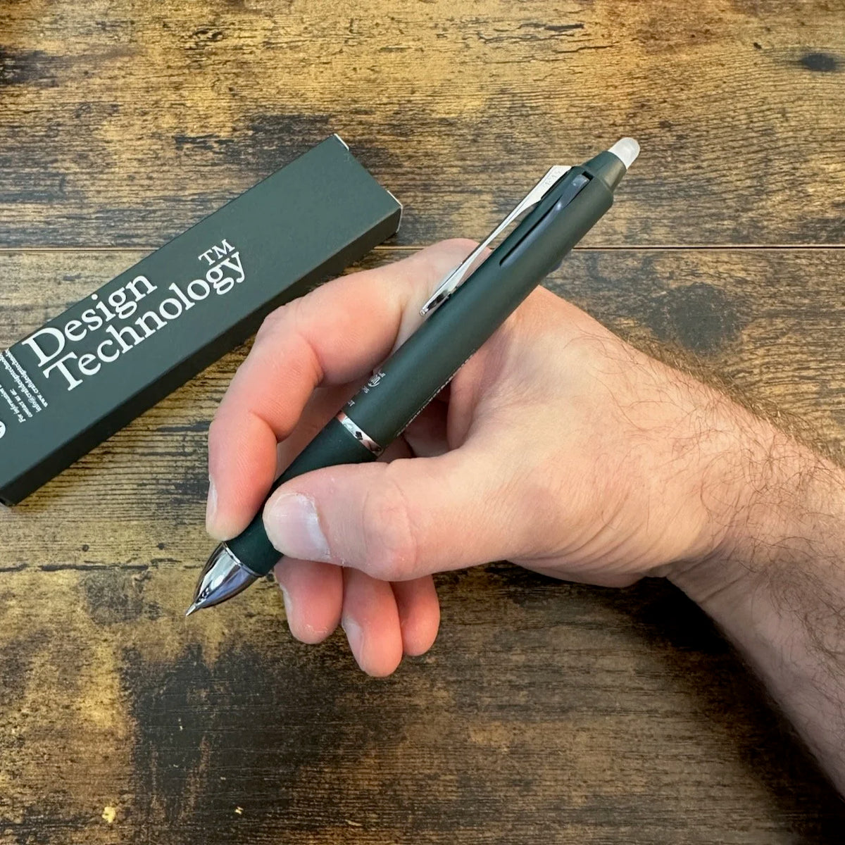 Pentel Frixion 3-Color Pen in Hand