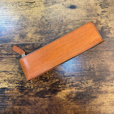 Craft Design Technology Zippered Leather Pen/Pencil Cases Camel