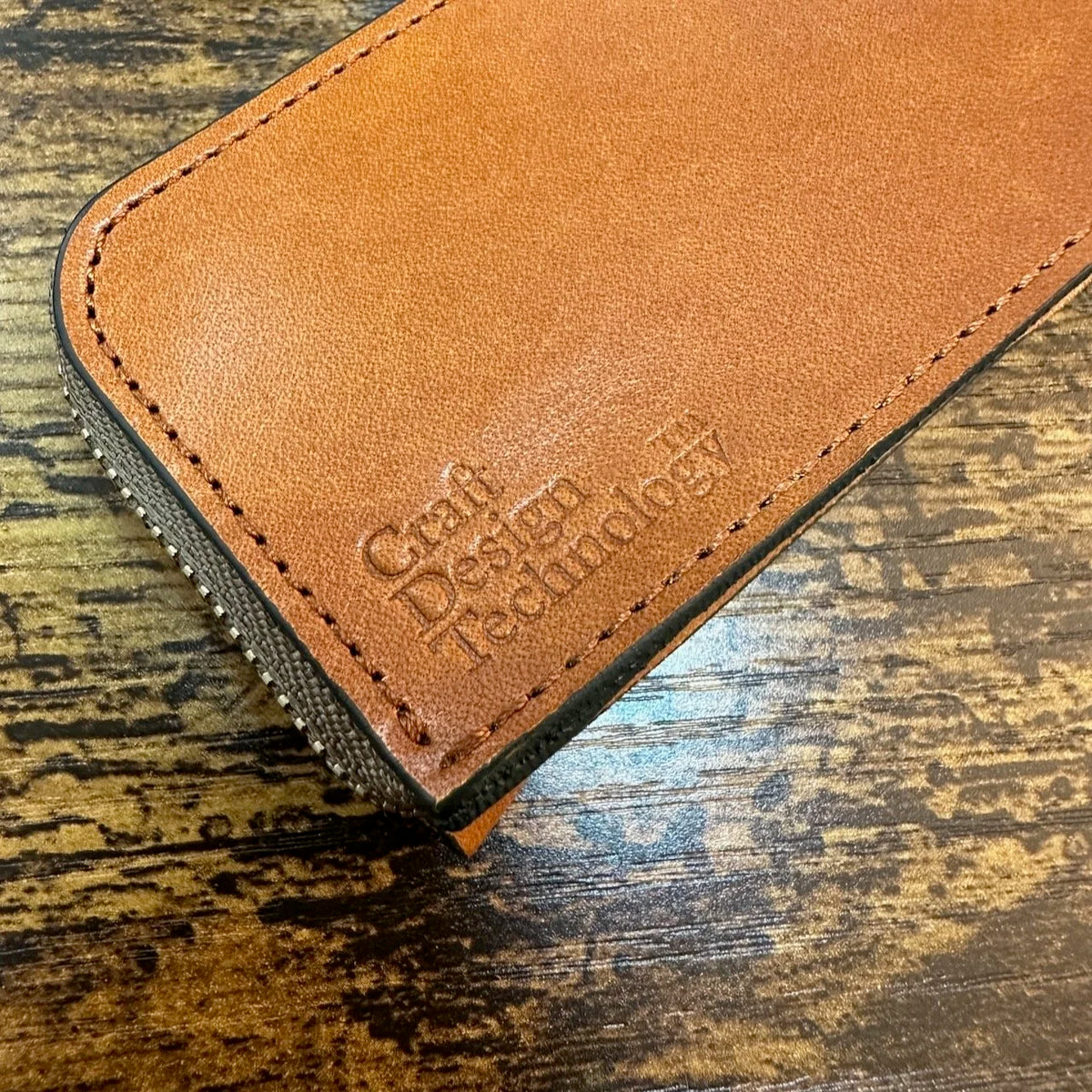 Craft Design Technology Zippered Leather Pen/Pencil Cases CDT Logo Engraved