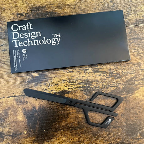 Craft Design Technology Scissors Black Scissors with Packaging 