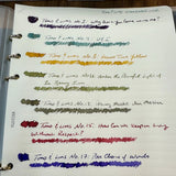 Tono & Lims Packaging Standard Line Inks Writing Samples