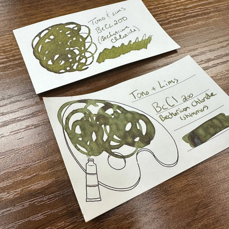 Tono & Lims Friendship Line Inks Bechorium Chloride Ink Swatches