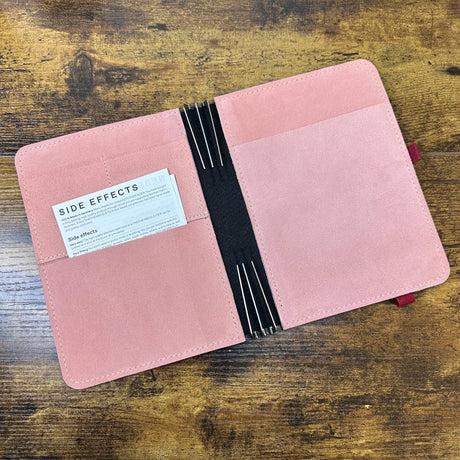 Roterfaden Taschenbegleiter LTD_035 A5 Pink Suede Interior
