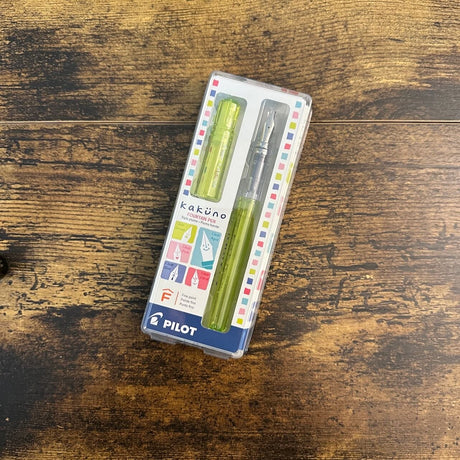 Pilot Kakuno Fountain Pens Clear Green Fine