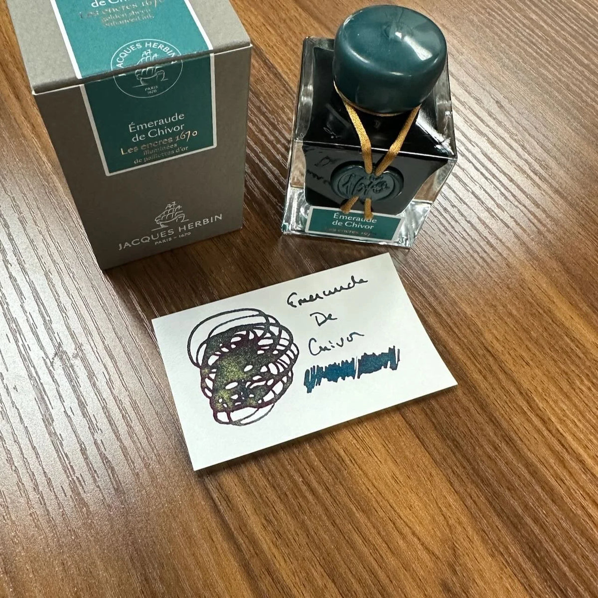 Herbin Fountain Pen Ink / Encres 1670 and 1798 (Shimmer Inks)