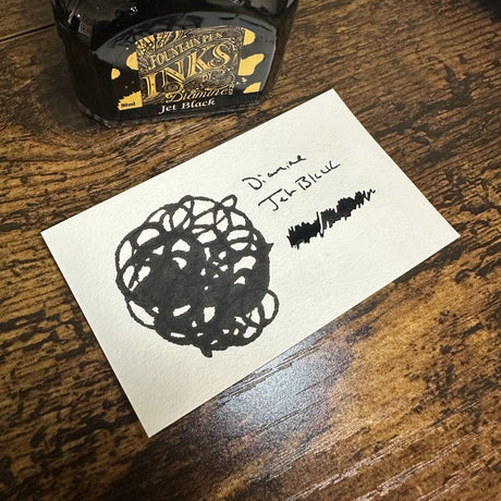 Diamine Jet Black Swatch