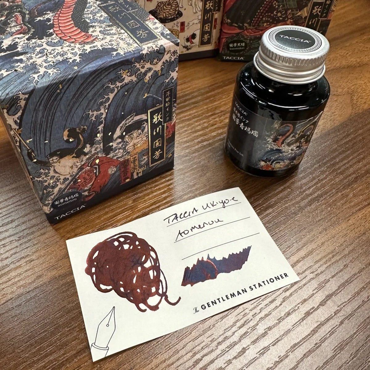 Taccia Ukiyo-e Fountain Pen Ink Series 3 Kuniyoshi Aomenou