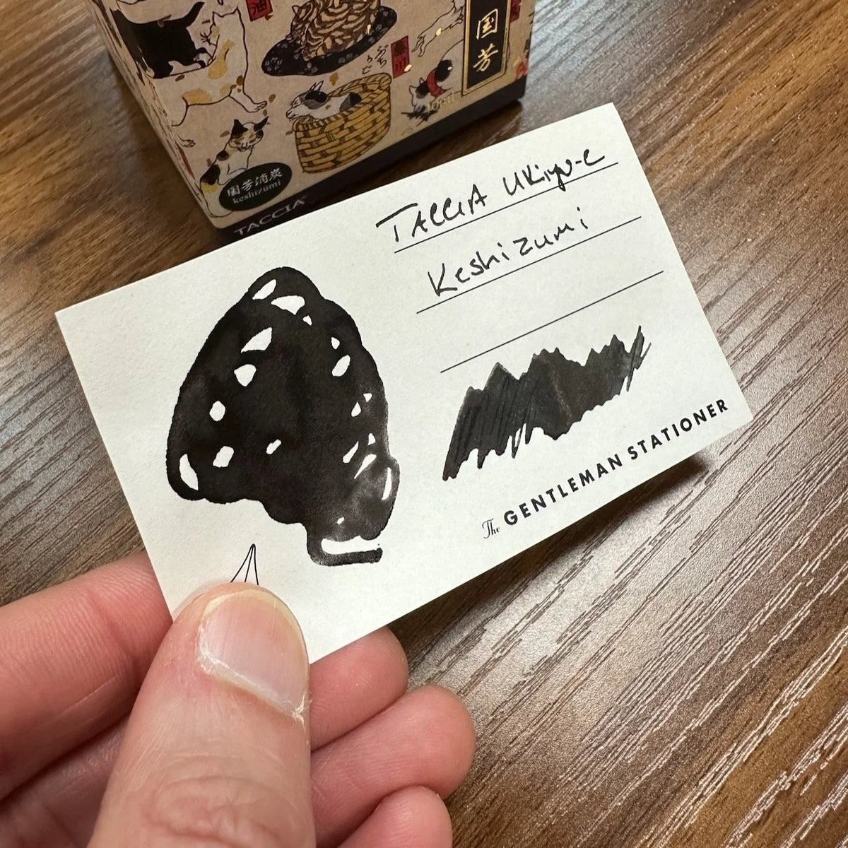 Taccia Ukiyo-e Fountain Pen Ink Series 3 Kuniyoshi Keshizumi Swatch