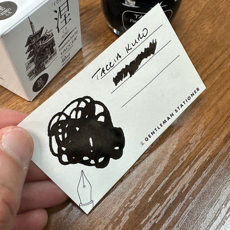 Taccia Fountain Pen Inks Standard Line Kuro Swatch