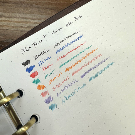 Pilot Juice Plus Gel Pens Writing Samples