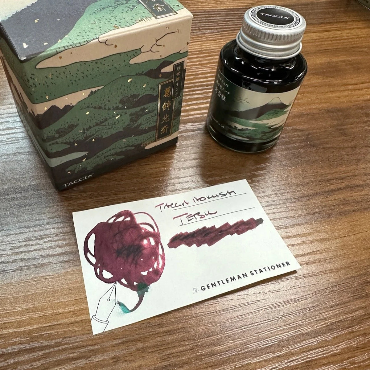 Taccia Ukiyo-e Fountain Pen Ink Series 4 Hokusai Tetsu
