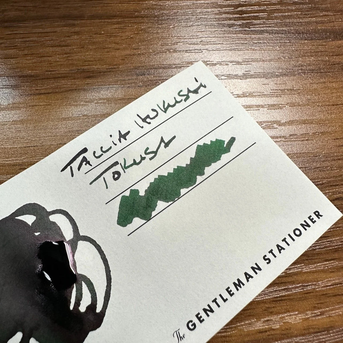 Taccia Ukiyo-e Fountain Pen Ink Series 4 Hokusai Tokusa Swatch