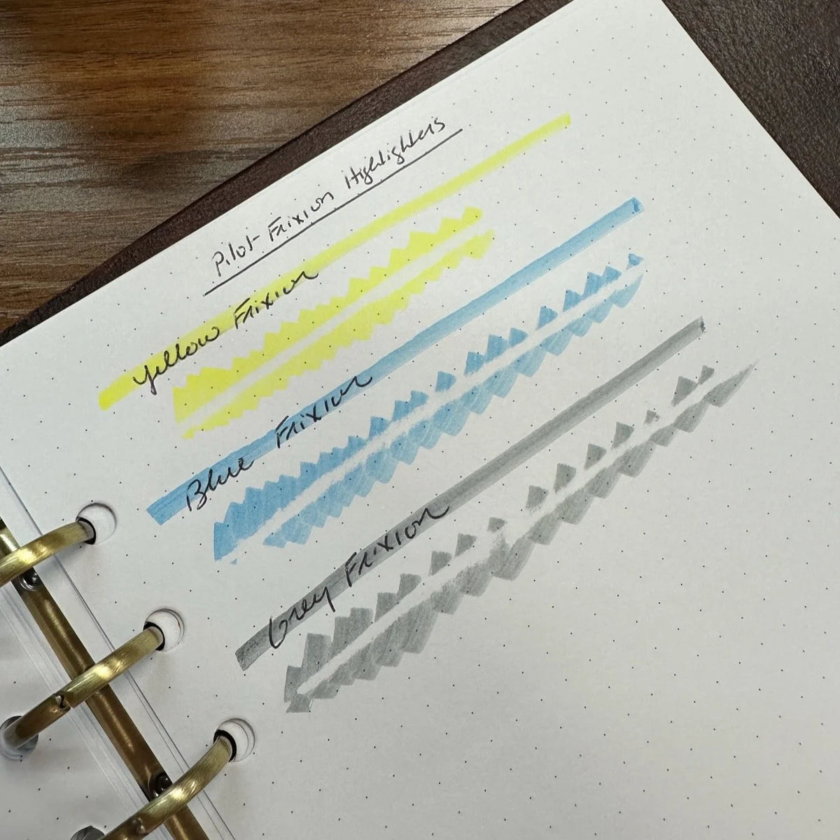 Pilot Frixion Highlighter Markers CDT Edition Writing Sample