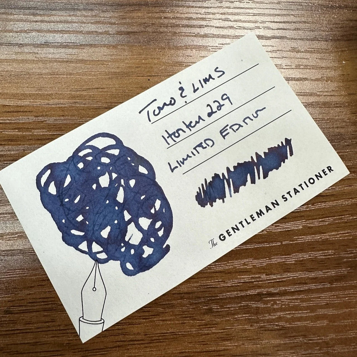 Tono & Lims Inks Remastered Limited Editions Horten229 Swatch