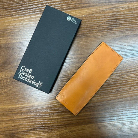 Craft Design Technology Leather two-pen sleeves Camel