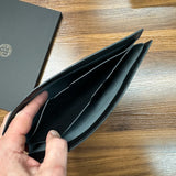 Craft Design Technology Leather Clutch Small Black Top Down