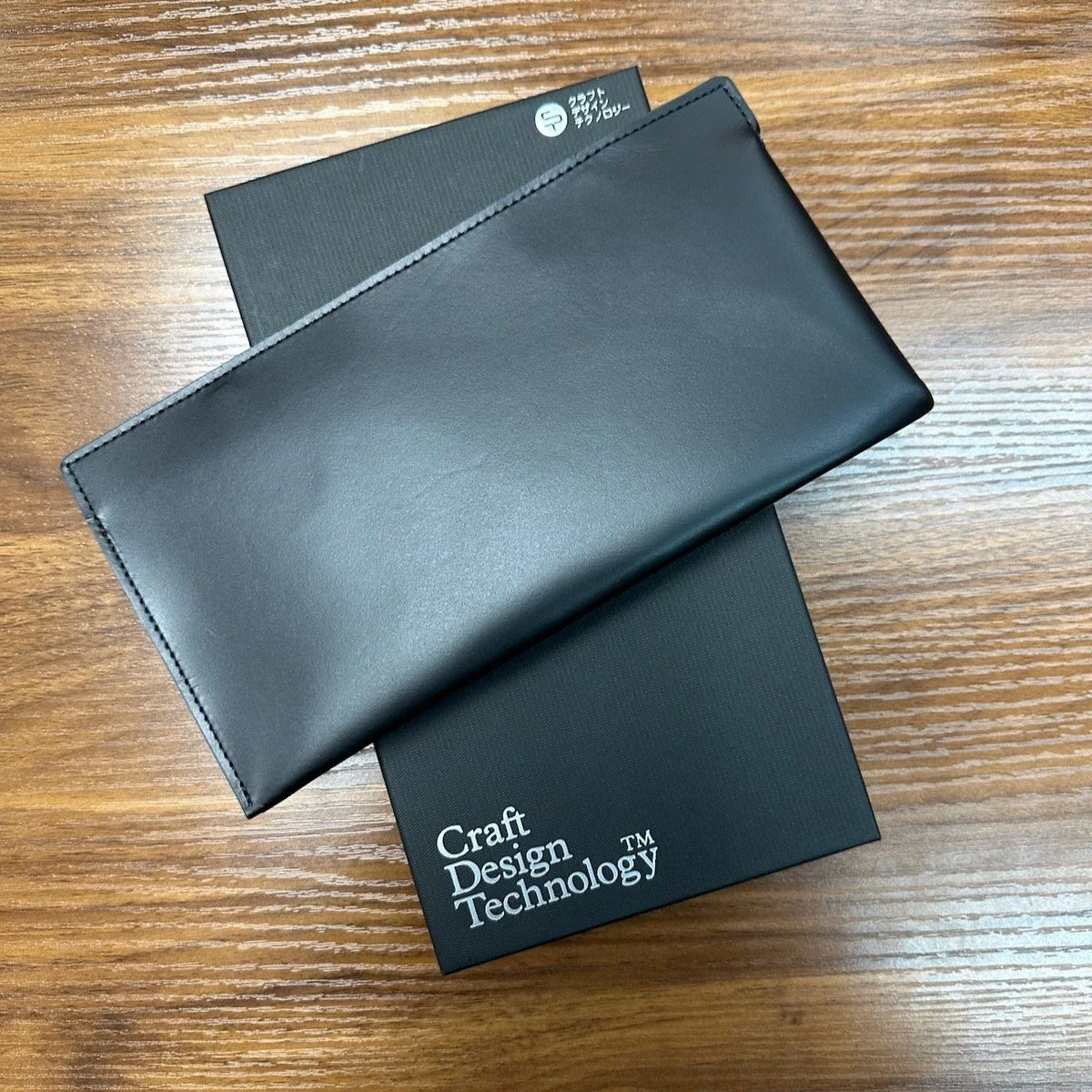 Craft Design Technology Leather Receipt Clutch/Pen Case Black