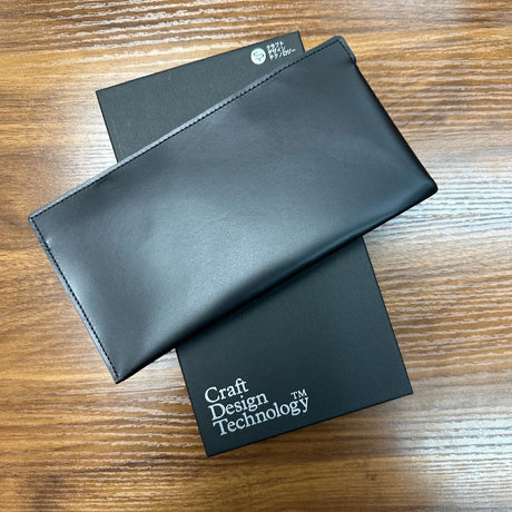 Craft Design Technology Leather Receipt Clutch/Pen Case Black