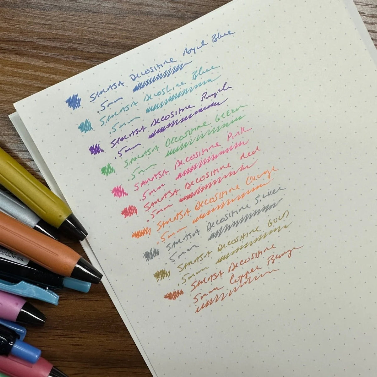 Zebra Sarasa Clip Gel Pens / Decoshine Line