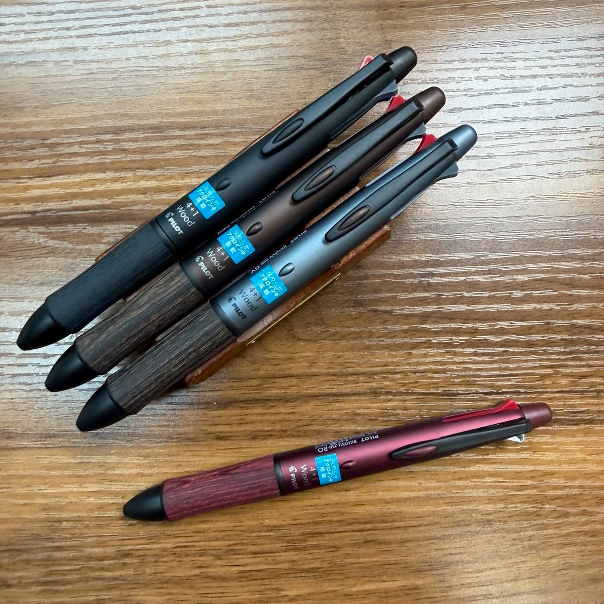 Pilot 4+1 Wood Multi Pen (Featuring Acro Ink)