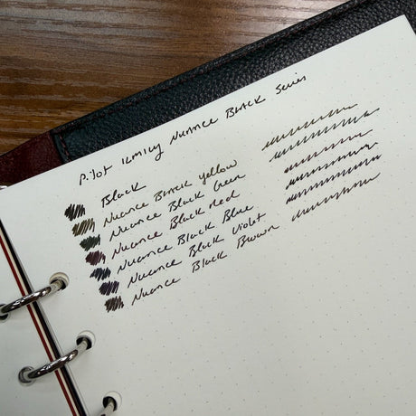 Pilot ILMILY Nuance Black Gel Pens Writing Samples
