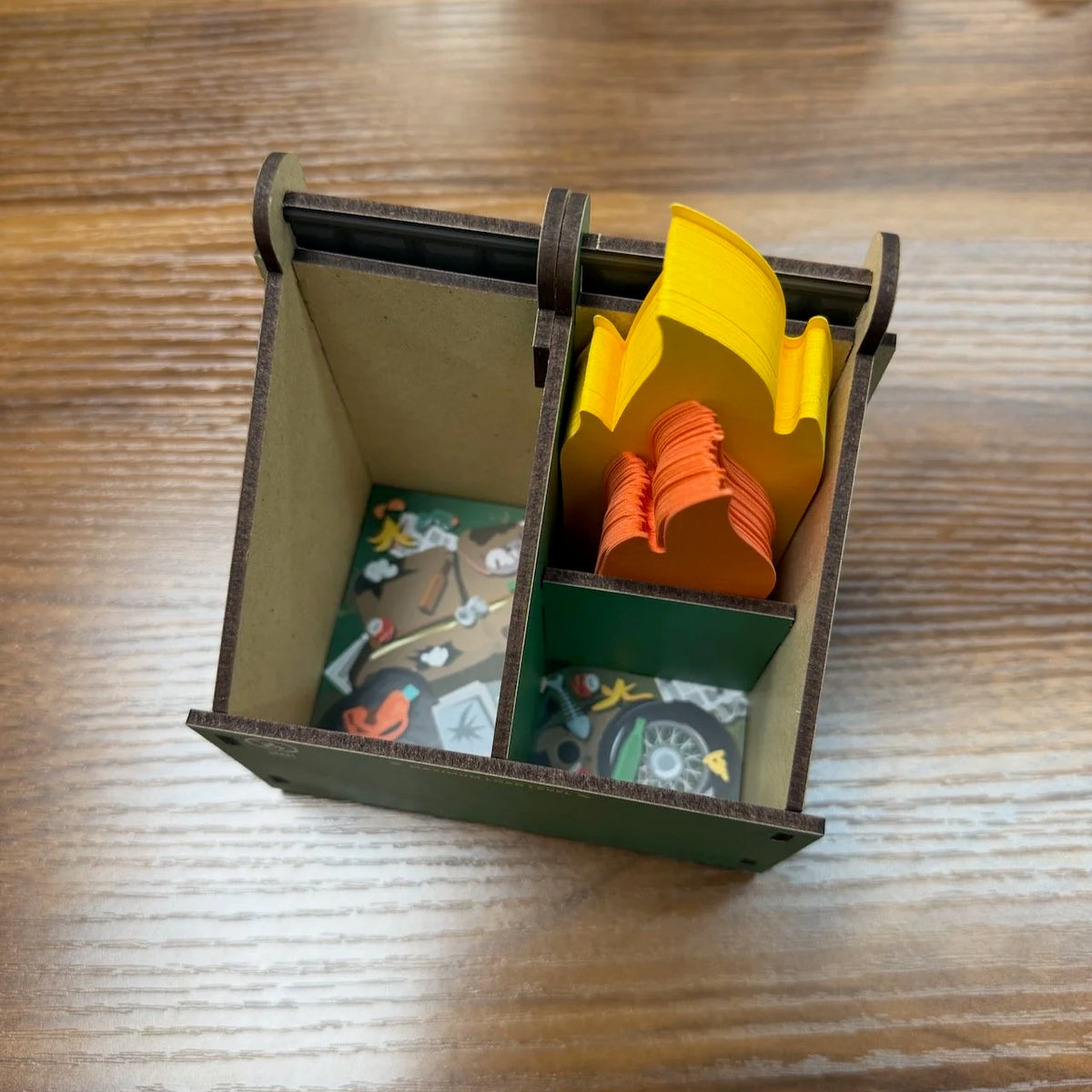 Fred & Friends Desk Dumpster Desk Caddie Top View showing painted bottom