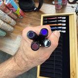 Retro 51 Stealth Lacquer Rollerball Cap Finials