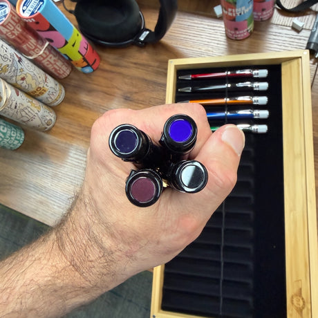 Retro 51 Stealth Lacquer Rollerball Cap Finials