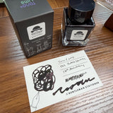 TGS 12th Anniversary Tono & Lims Black Shimmer Bottle and Ink Swatch