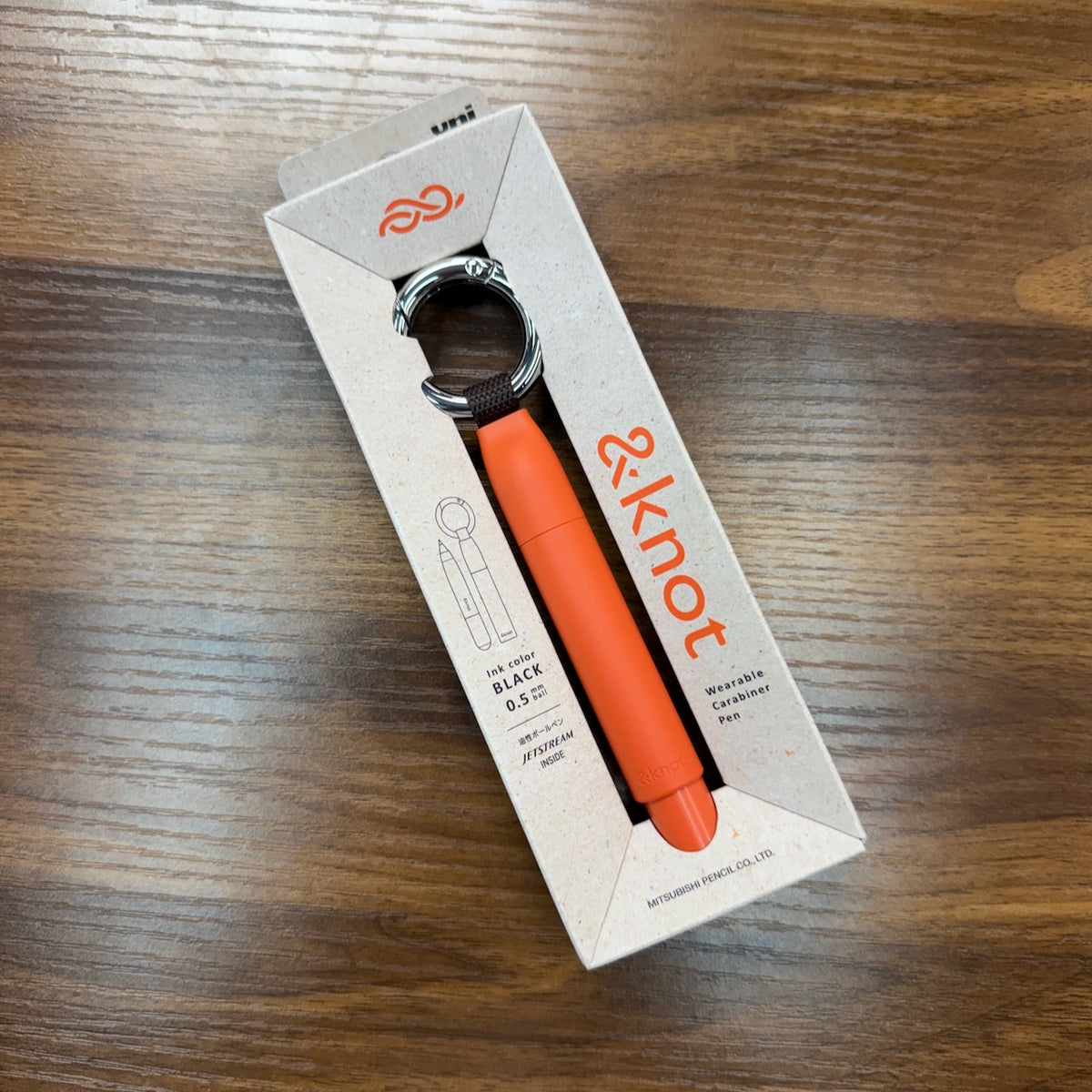 Uni &Knot Go-Anywhere Ballpoint Pen Orange