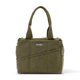 Soolla Studio Artist Bag Deep Forest Green Front View Showing Pockets