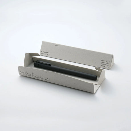 Kakimori Matte Aluminum Pen in box on table