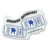 Ephemera Enthusiast Vinyl Sticker