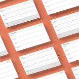 Notsu "Weekly Plan" Notecards (Horizontal 3" x 5" layout)