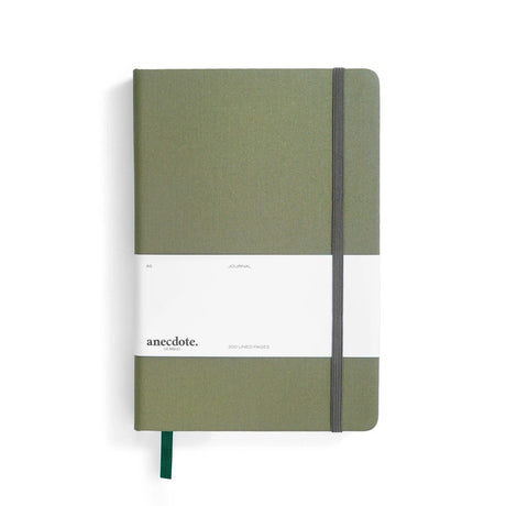 Anecdote Goods "The Journal" A5 Hardcover Notebook Olive Lined