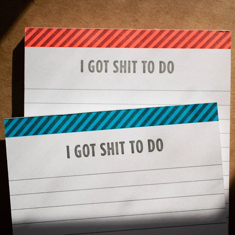 Well-Appointed Desk Letterpress Notepads (Multiple Designs)