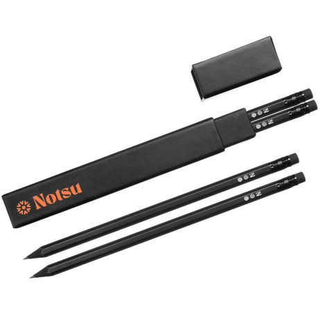 Notsu All-Black No. 2 Pencil Set