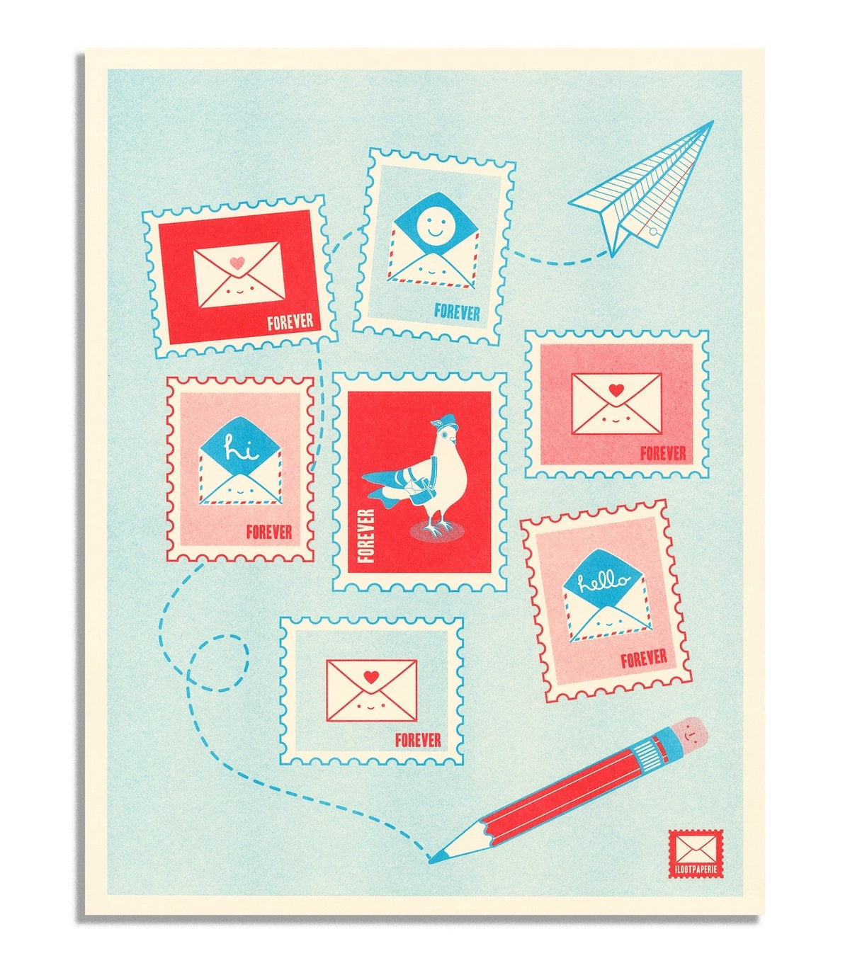 Snail Mail Art Prints by iLootPaperie
